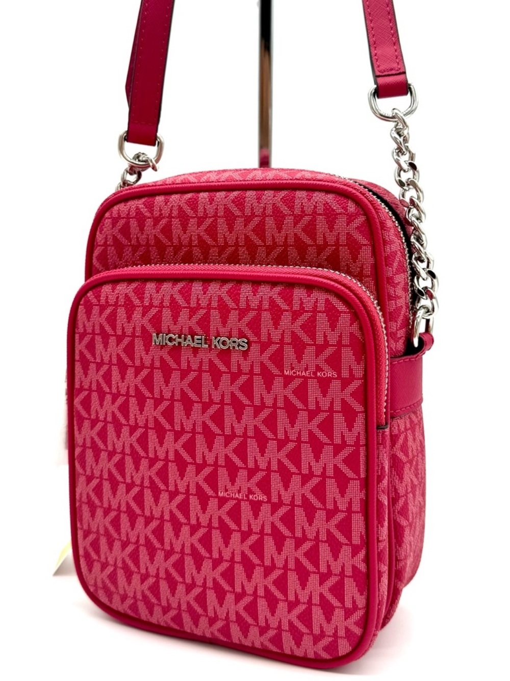 Michael Kors Medium NS Chain Xbody Bag Dark Raspberry
